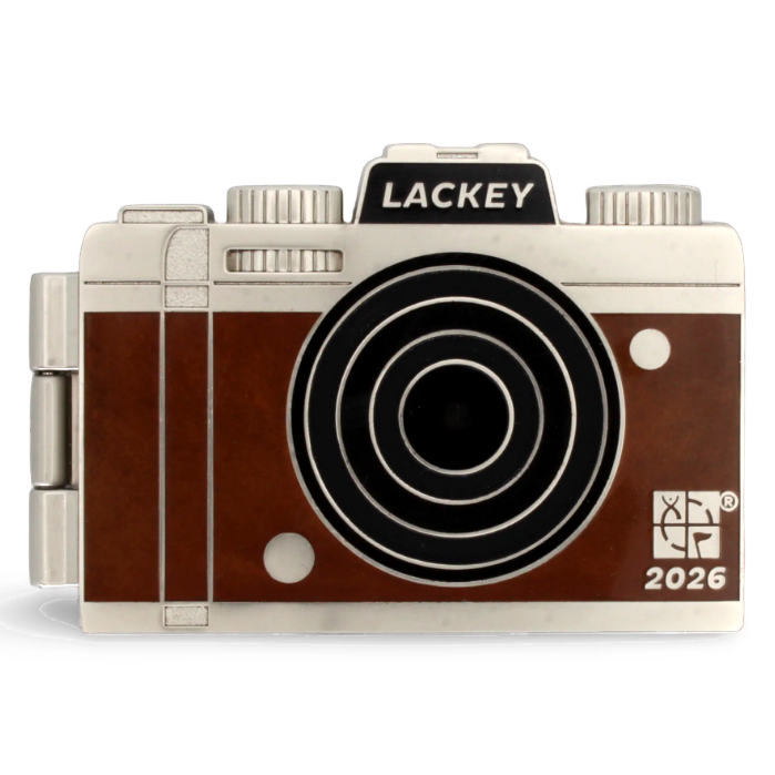 2026 Lackey Geocoin & Tag Set - Nickel Finish