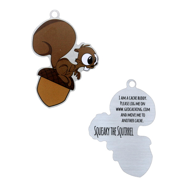 Squeaky das Eichhörnchen, Travel Tag Squeaky das Eichhörnchen, Travel Tag