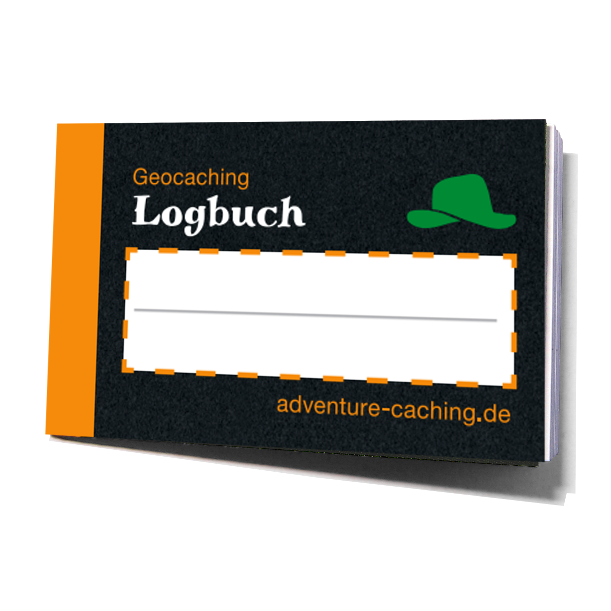 Geocaching Mikro-Logbuch XL, Black-Edition, Filmdosenlogbuch