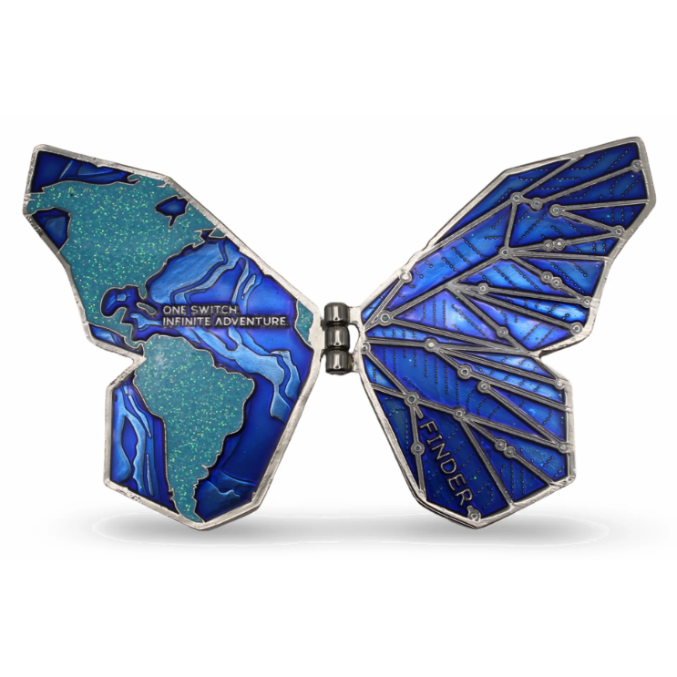 Blue Switch, Schmetterlings-Effect, Geocoin