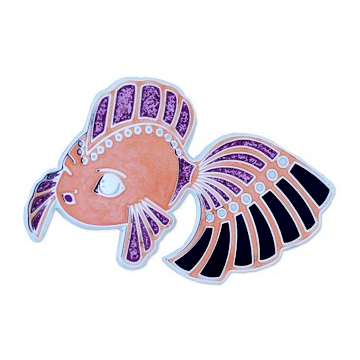Dreamfish_Coin_pink_1 Dream Fish, Geocoin, pink