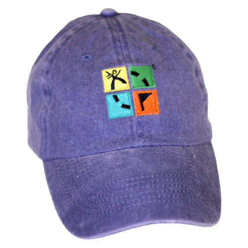 Logo hat jeansblau