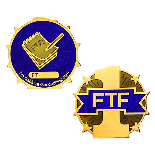 first-to-find-full-size-geocoin-2500-534149 First to Find, Full Size Geocoin