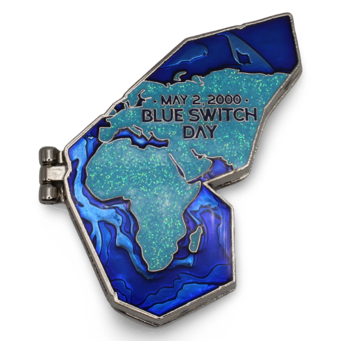 Blue Switch, Schmetterlings-Effect, Geocoin