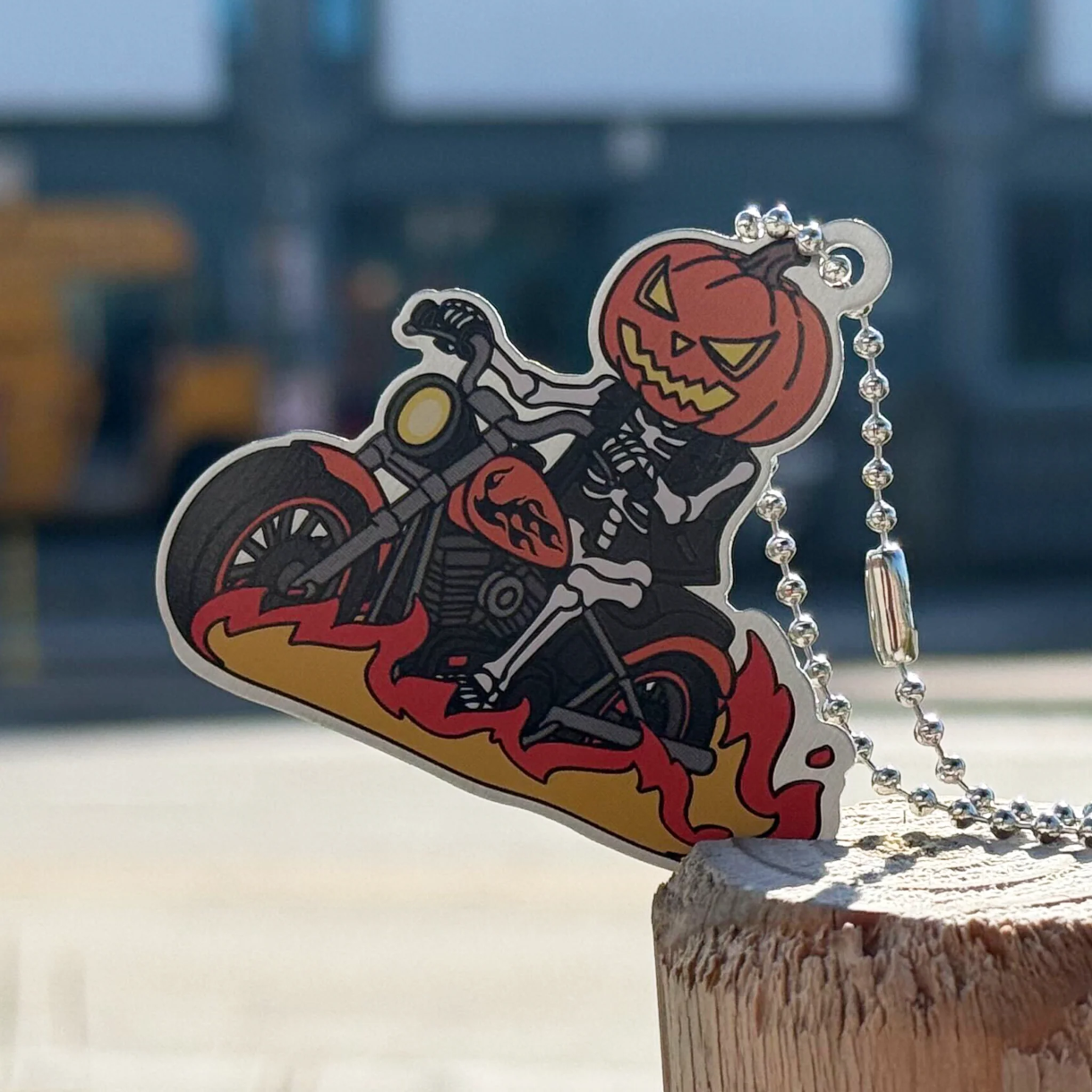 Bad to the Bone, Halloween Travel Tag