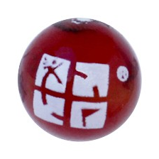 mars-marble Geocaching Logo Mini Murmel - Mars