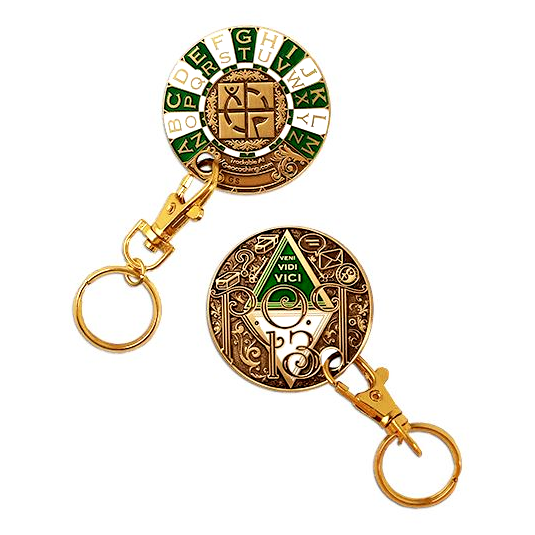 rot13-geocoin-schlusselanhanger-gold-4152-534038gr ROT13 Geocoin Schlüsselanhänger, Gold