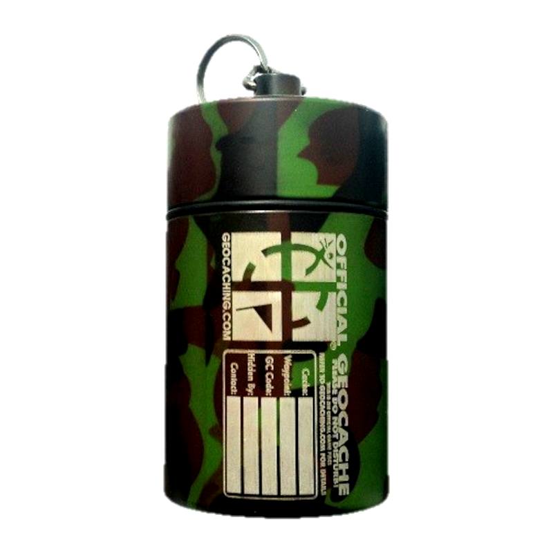 Mighty Mega, Cache Behälter, camouflage, braun/grün Mighty Mega, Cache Behälter, camouflage, braun/grün