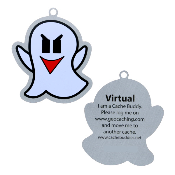 Virtuelles Geistersymbol, Halloween-Travel Tag Virtuelles Geistersymbol, Halloween-Travel Tag