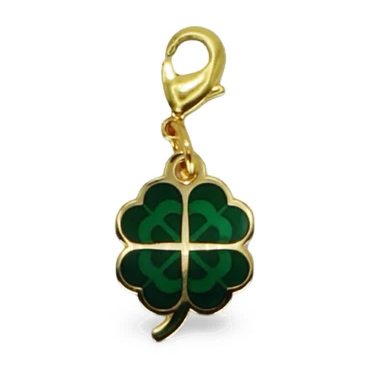Nano-Geocoin „Vierblättriges Kleeblatt“.