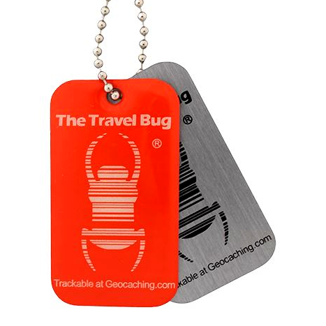 QR-Travel Bug®, Orange, nachleuchtend