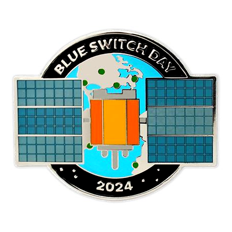 2024 Blue Switch Day Geocoin