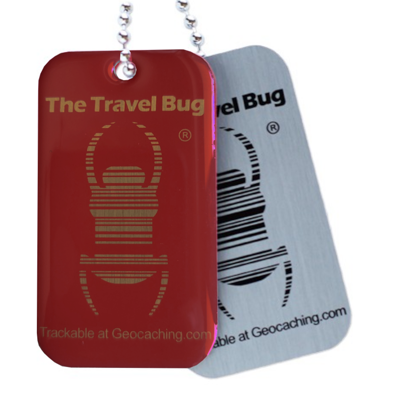 QR-Travel Bug®, Red/Gold QR-Travel Bug®, Red/Gold