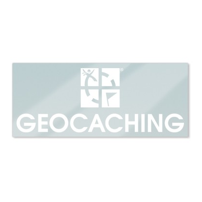 geocaching-cling Geocaching "Schriftzug+Logo" Statik-Folie