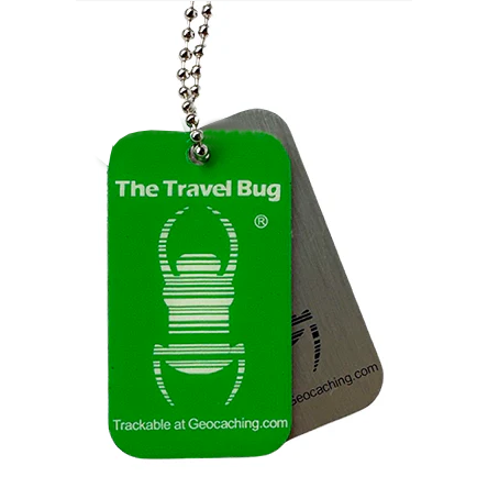 QR-Travel Bug®, GRÜN, nachleuchtend