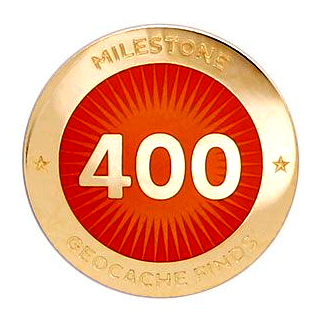 Milestone Pin - 400 Finds