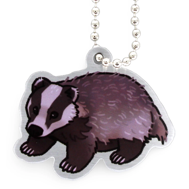 Woodland Creatures Travel Tag - Badger