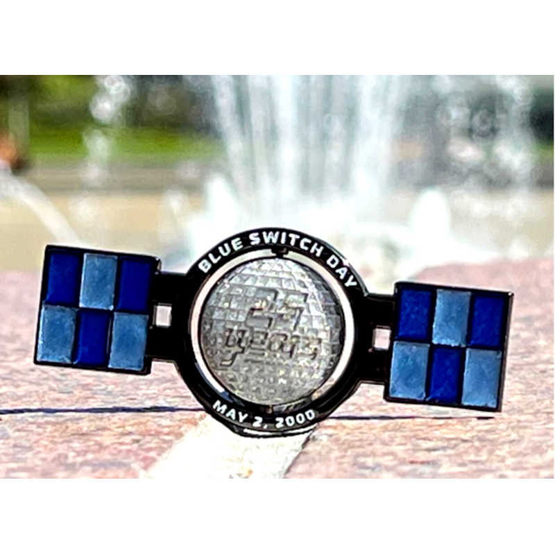 2025 Blue Switch Spinner, Geocoin 2025 Blue Switch Spinner, Geocoin