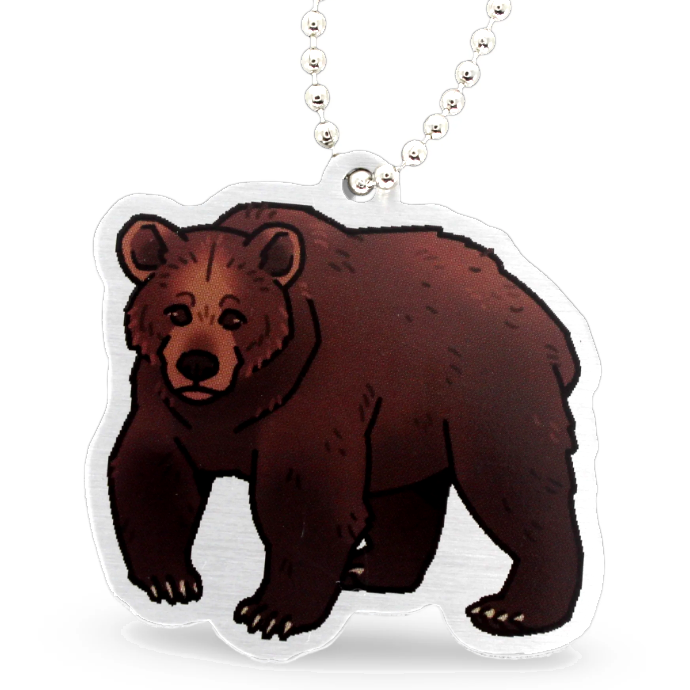 Woodland Creatures Travel Tag - Bear