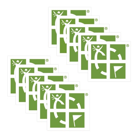 geocaching_tattoos Geocaching Tattoos, grün