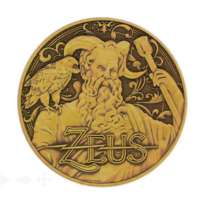 Griechische Götter Geocoin, "Zeus"