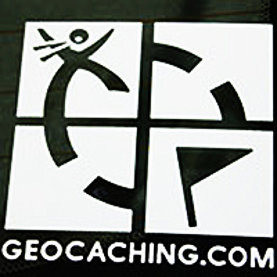 Sticker Geocaching Logo gestanzt