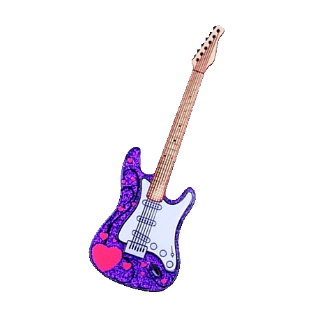 Coin E Gitarre purple