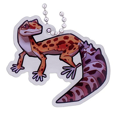 cricket-the-leopard-gecko-travel-tag-3707-gr531035 Cricket the Leopard Gecko,Travel Tag