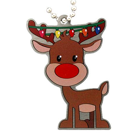 Rudolph das Rentier, Weihnachts-Travel Tag Rudolph das Rentier, Weihnachts-Travel Tag