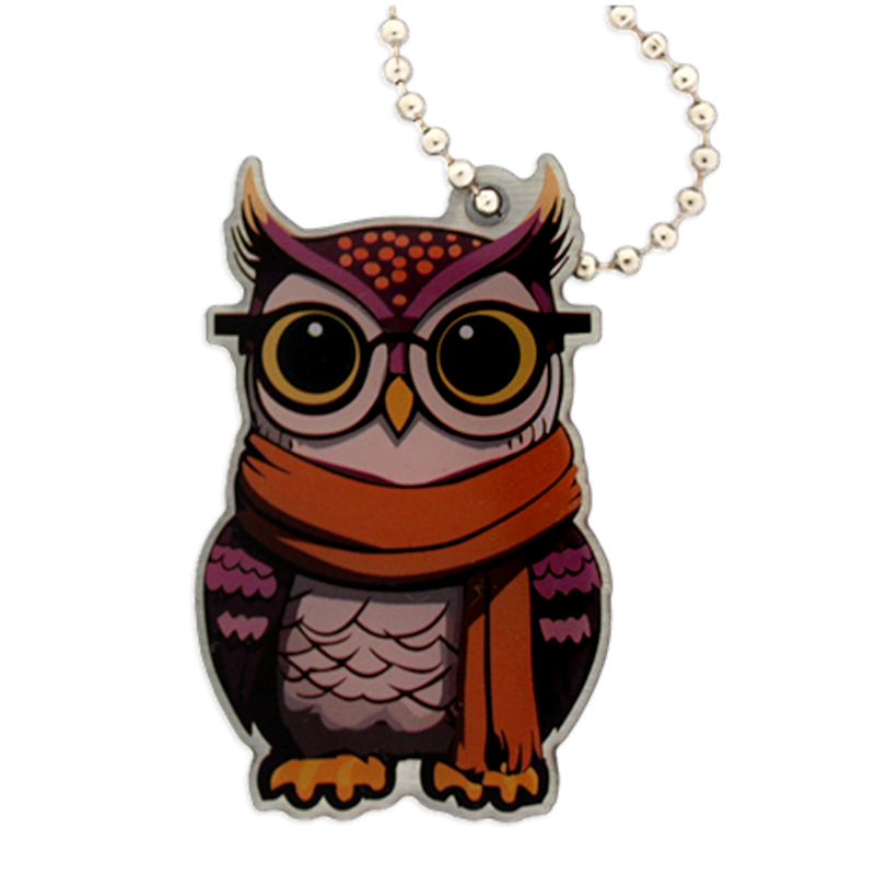 Owlbert die Eule, Halloween Travel Tag Owlbert die Eule, Halloween Travel Tag