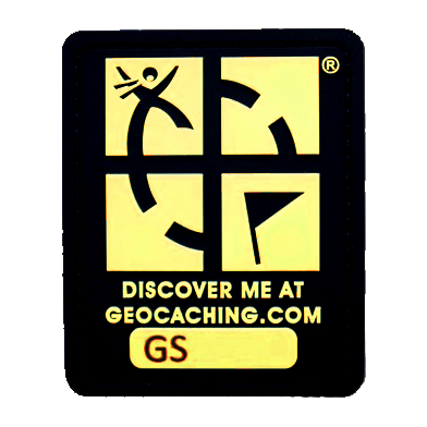 Geocaching Logo "Glow In The Dark", trackable Patch