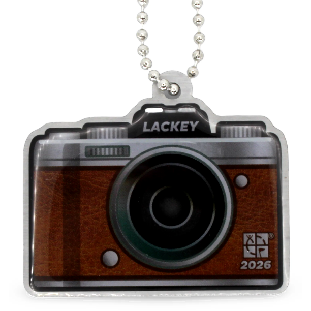 2026 Lackey Geocoin & Tag Set - Nickel Finish