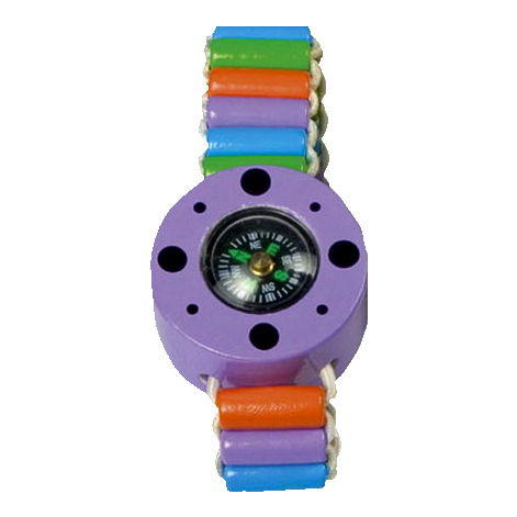 Kinder-Armband "Kompass", violett