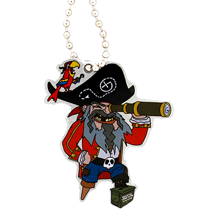 "No Good Ned" Pirat, Travel Tag