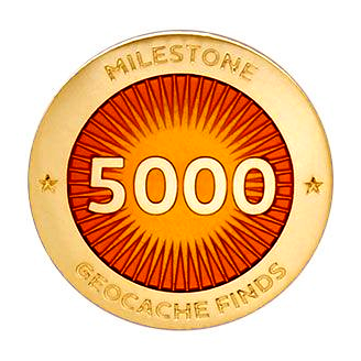 Milestone Pin - 5000 Finds