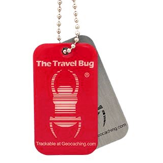 QR-Travel Bug®, Rot, nachleuchtend