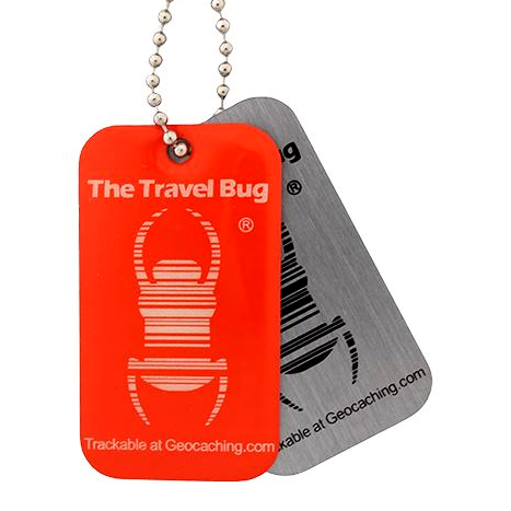 QR-Travel Bug®, Orange, nachleuchtend